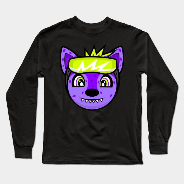 SMILING HYPER HYENA Long Sleeve T-Shirt by MOULE